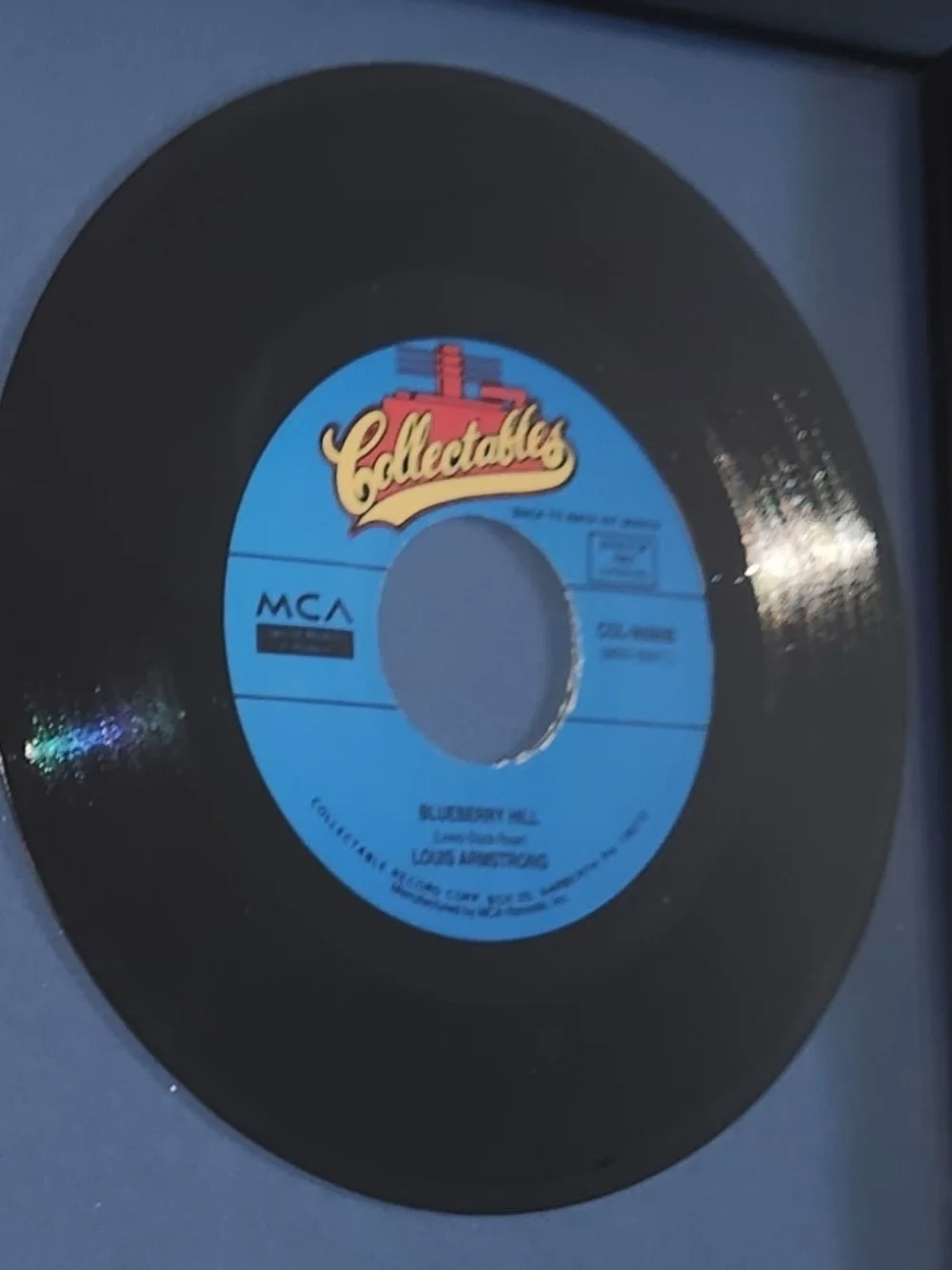 Louis Armstrong Blueberry Hill - Matted Record Display Wall Frame